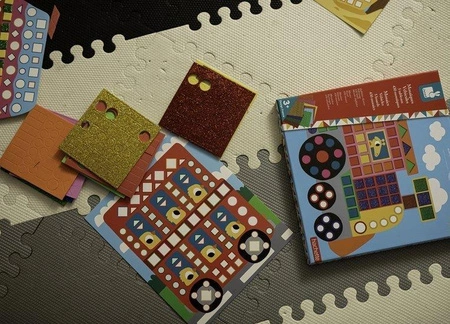 Zestaw kreatywny Mozaika Pojazdy 3+, Janod