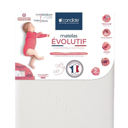 Candide Materac Rosnący z Dzieckiem Évolutif 60x120 cm