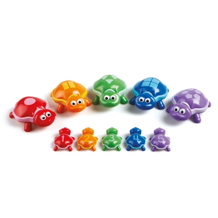 Figurki do nauki liczenia, kolorów i kształtów, Żółwie