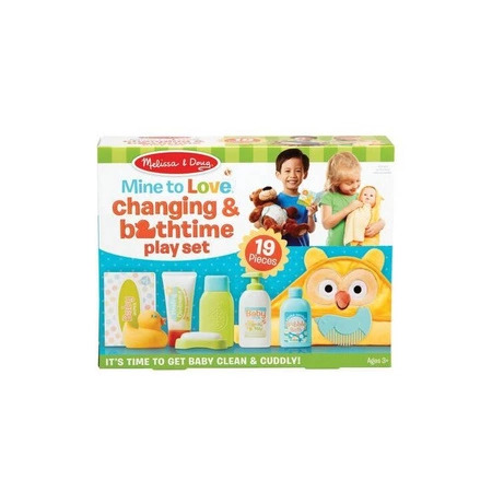 Mine to Love - zestaw do pielęgnacji i kąpieli lalek 41703-Melissa & Doug, akcesoria dla lalek