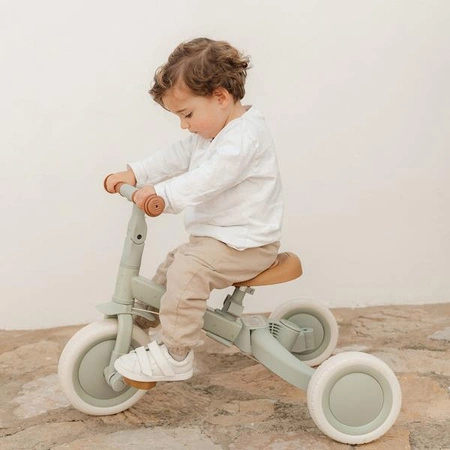 Little Dutch Rowerek trójkołowy 4w1 z rączką Green