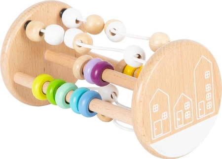 Kolorowa pętla motoryczna dla najmłodszych z liczydłem 10630 - Small Foot, zabawka drewniana