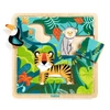 Edukacyjne puzzle drewniane DŻUNGLA DJ01810