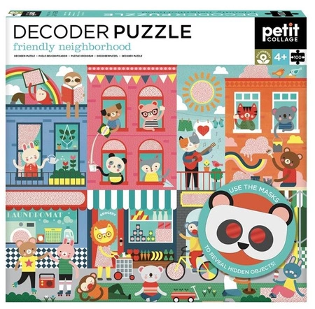 Petit Collage Puzzle Decoder Ukryte Obrazki Sąsiedzi