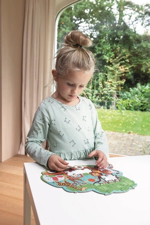 Scratch, Puzzle konturowe Safari 30 elem.