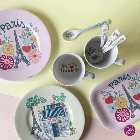Łyżeczka melaminowa dla dzieci, Paryż Emilii 14 cm | Petit Jour Paris®