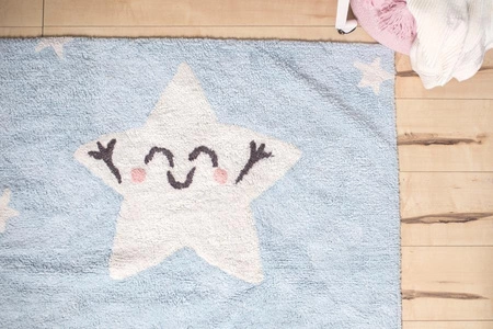 Lorena Canals Dywan bawełniany Happy Star, Mr Wonderful & Lorena Canals 120 x 160 cm