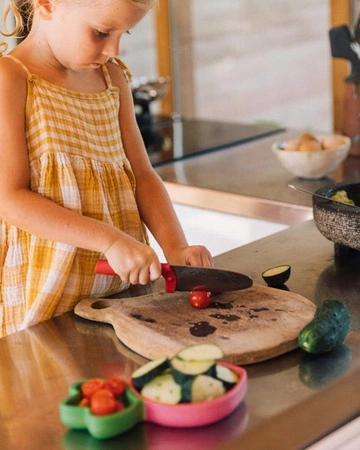 Oli & Carol Drewniany Talerzyk Dzielony dla Dziecka Rzodkiewka