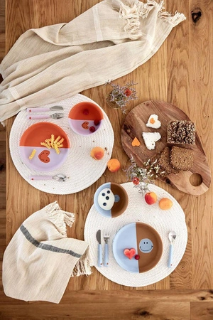 Lassig Miseczka silikonowa dla dzieci Happy Rascals Smile sky blue