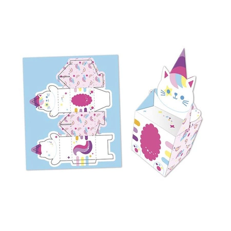 Janod Zestaw kreatywny 12 pudełek z papieru kawaii do samodzielnego wykonania 7+