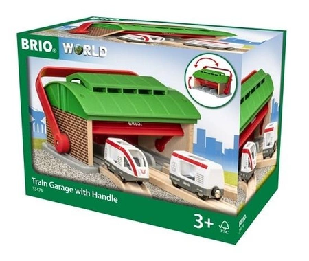 BRIO World Garaż dla Pociągów z Rączką