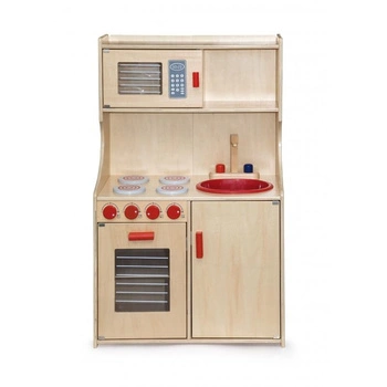 Viga Toys Duża Kuchnia Drewniana Modern