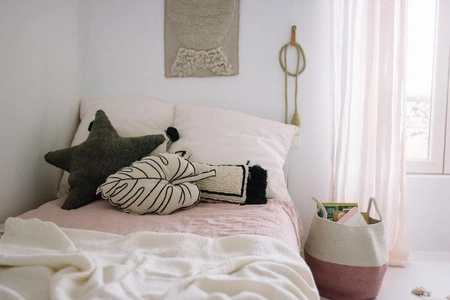 Lorena Canals Kosz dekoracyjny Zoco Ash Rose/Natural