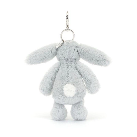 JellyCat - Breloczek Króliczek Srebrny 18 cm