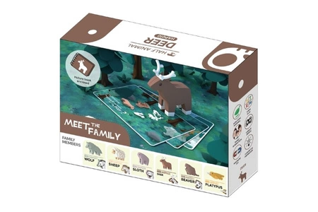 Halftoys Magnetyczny Składany Renifer z Książeczką