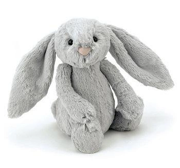 JellyCat Bashful królik szary 36cm