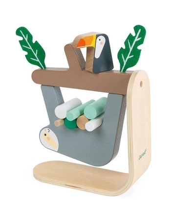 Gra balansowa drewniana Leniwiec 3+, Janod