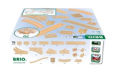 BRIO Word Zestaw Torów Deluxe 70el.