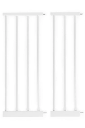Bramka barierka zabezpieczająca 74-132 cm na schody i drzwi stal dodatkowe panele biała ECOTOYS