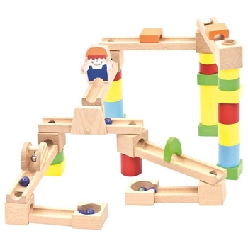 Drewniany kulodrom 40 elementów