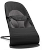 BABYBJORN - leżaczek BALANCE SOFT COTTON - Czarny / Ciemny Szary