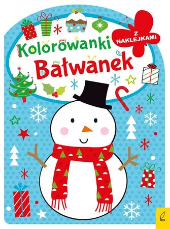 Kolorowanka z wykrojnikiem. Bałwanek