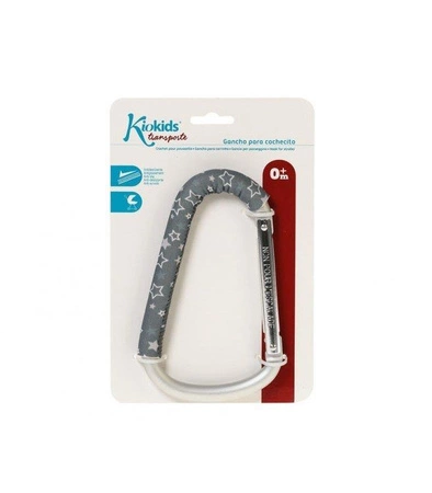 Uchwyt do wózka, Karabińczyk, szary, Kiokids