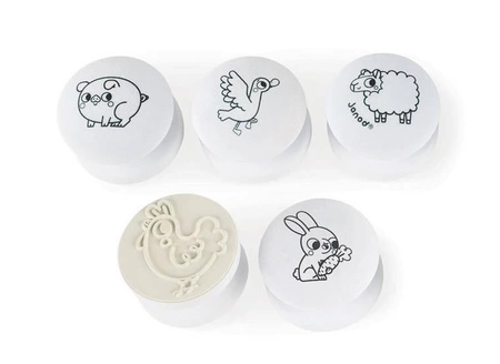 Zestaw kreatywny Stempelki Farma 18 m+, Janod KOLEKCJA 2022