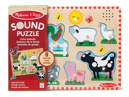 Zwierzęta z farmy 50204 Melissa & Doug, układanki dla dzieci