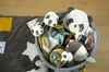Kosze na dziecięce akcesoria 3 szt., Panda, Kikadu