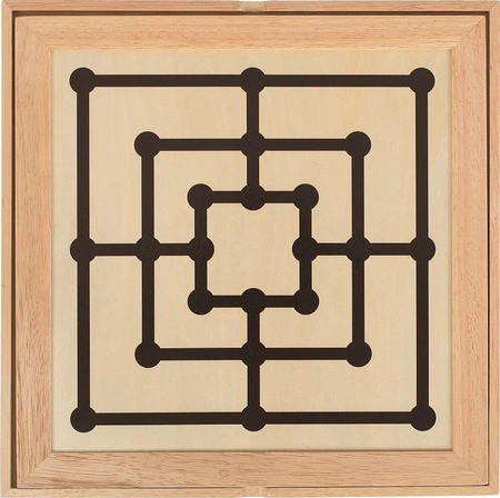 Zestaw gier 3w1 szachy warcaby i młynek 56953-Goki, gry planszowe dla dzieci