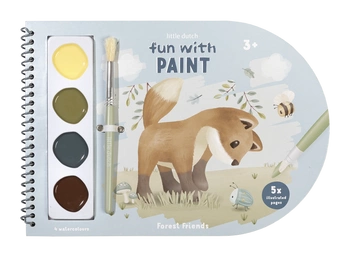 Little Dutch Kolorowanka z farbami akwarelowymi Forest Friends