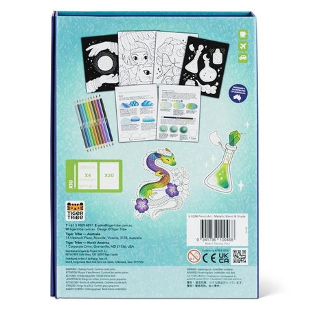 Tiger Tribe Zestaw do Rysunku – Metaliczne Kredki