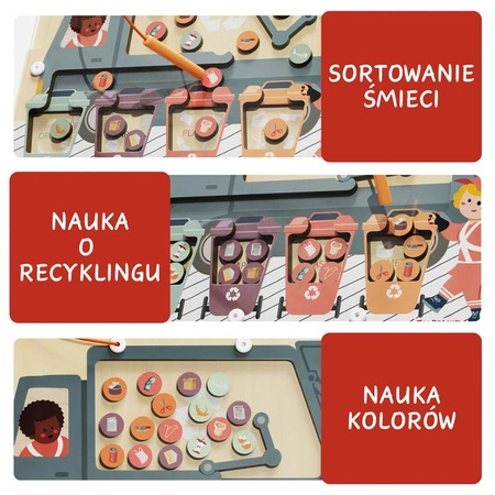 Segregowanie śmieci – układanka magnetyczna 36 mies.+ TOPBRIGHT