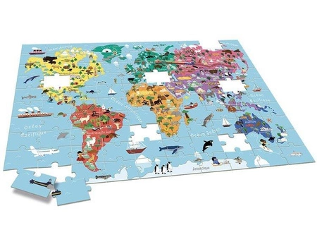 Auzou Puzzle Zwierzęta świata 100 el. 53962