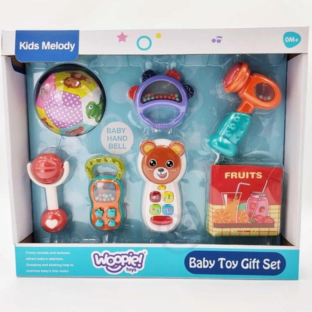 WOOPIE Zestaw Zabawek Sensorycznych Interaktywnych 7w1 Nauka Liczenia dla Niemowląt