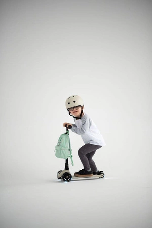 SCOOTANDRIDE Kask S-M dla dzieci 3+ Steel