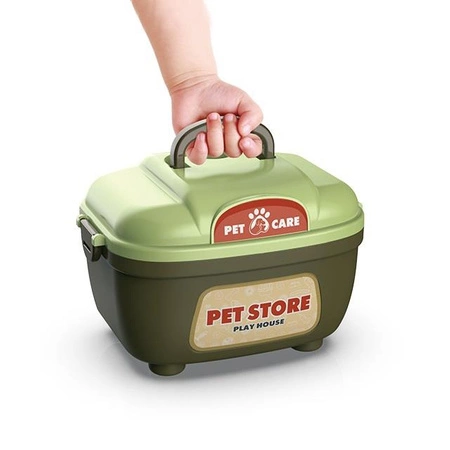 WOOPIE Przenośny Sklep Zoologiczny 2w1 Walizka 22 el.