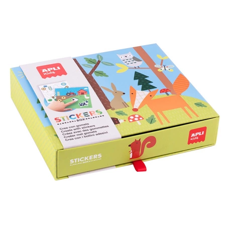 Zestaw z naklejkami Apli Kids - Las