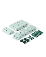 Miętowy || Ocean Mint / Forest Green || Piaskowoszary