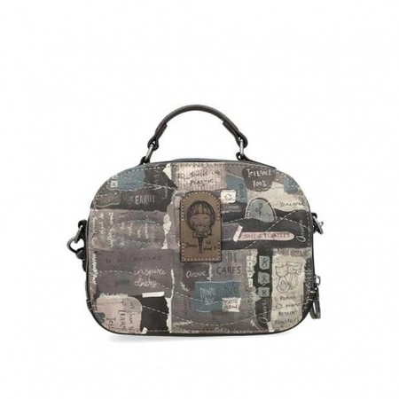 Torebka owalna, podwójna crossbody | Anekke Rune