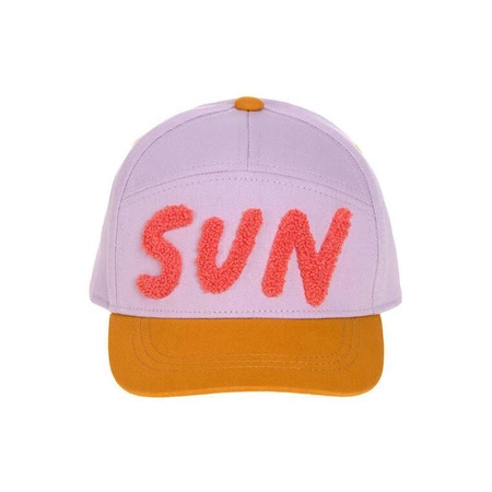 Czapka z daszkiem dziecięca Little Gang Sun gold/lilac 2-6 lat