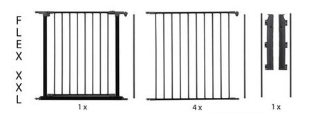 Baby Dan - Osłona kominka FLEX XXL, czarny