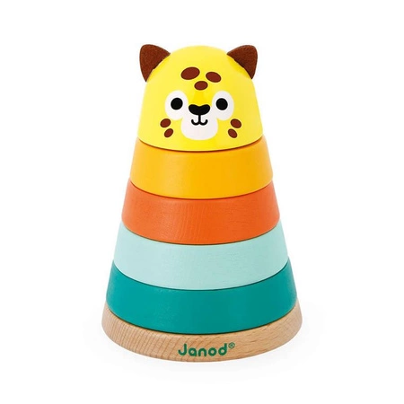 Piramida drewniana Jaguar Tropik 12m+, Janod