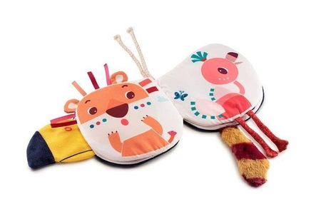 LILLIPUTIENS Książeczka aktywizująca "Kto się kryje za Pablo?" Tukan Pablo 9 m+