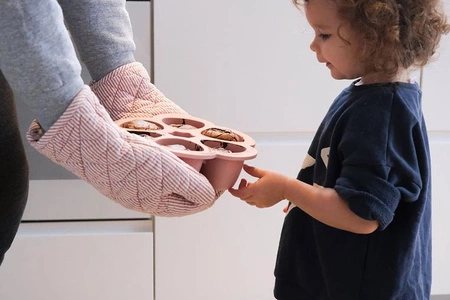 Beaba Silikonowy pojemnik do mrożenia duży 6 x 150 ml Old pink