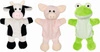 Pacynka na rękę krówka świnka żabka 50959-Goki, zabawa w teatrzyk