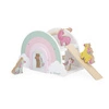 Janod Drewaniany domek jednorożców z 5 akcesoriami Jednorożce 18m+