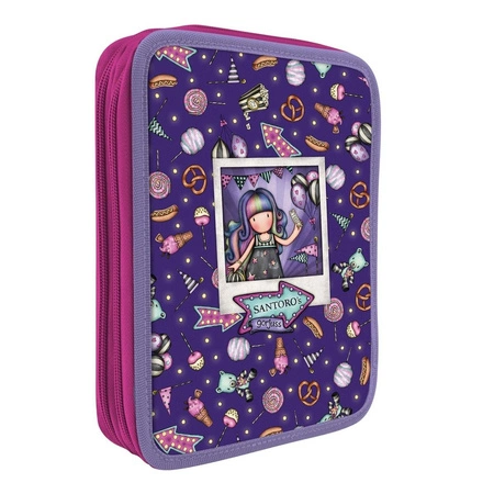 Podwójny Piórnik z Wyposażeniem - Gorjuss - Fairground - Up and Away