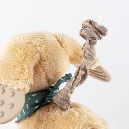 Zabawka rozwojowa Piesek szeleścik grzechotka gryzaczek dla dzieci sigikid